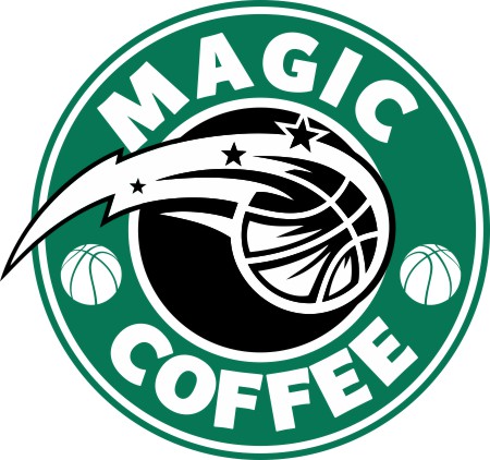 Orlando Magic Starbucks Coffee Logo vinyl decal